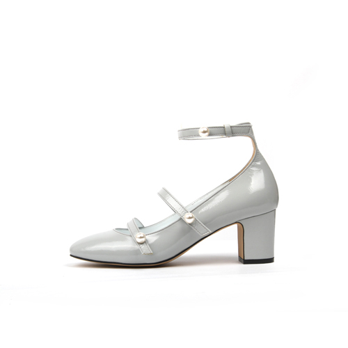 Pearl mary janes Grey