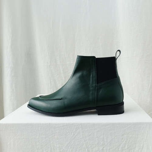 french chelsea boots Green