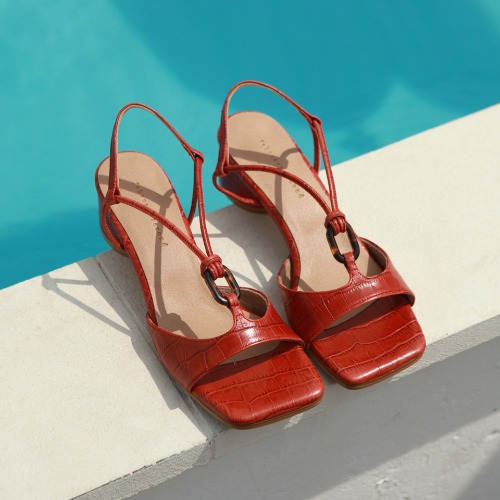 Formica ring sandals  Red