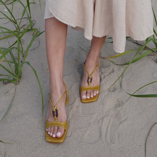 Formica ring sandals  Yellow