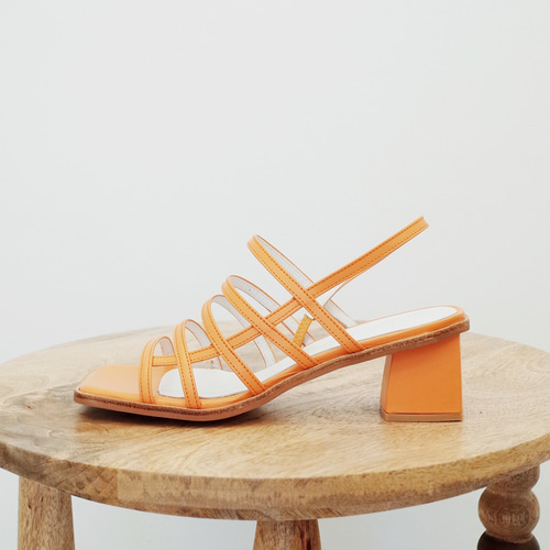 Square mama sandals Orange
