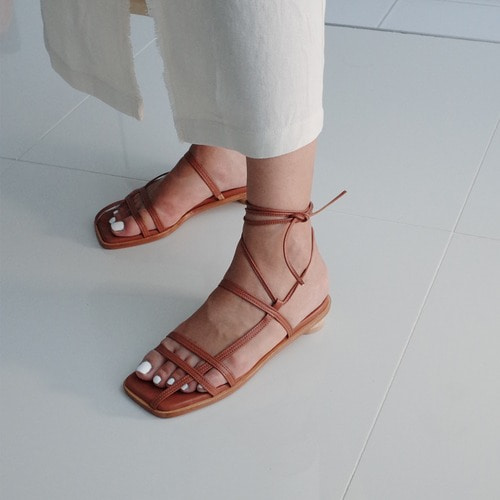 two way strap sandals D.camel