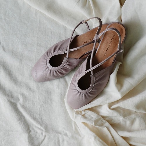 French ballet shoes Purple gray