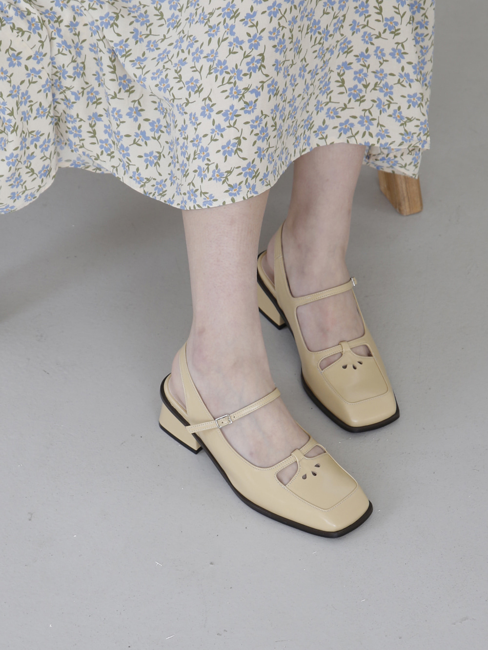 Square mary janes   Mellow yellow