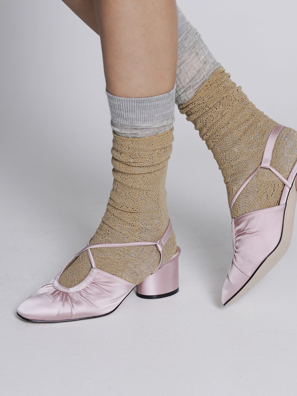 Satin ballet shoes  Pink